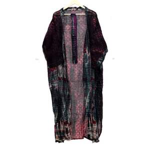 Beautiful Cotton Thermal Tie-Dye Kimono Dress Bathrobe Summer and Spring <b>Beach</b> <b>Cover</b>-<b>Up</b> Night Robe Unique Design - Product Image 5