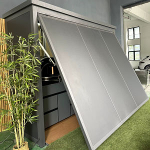 2025 प्रीमियम वेदरप्रूफ आउटडोर रसोई सेट स्टेनलेस स्टील ग्रिल सिंक और फ्रिज अलमारियाँ और कस्टम एल्यूमीनियम मंडप - Product Image 1