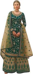 Recién llegado, Colección lista para usar, ropa étnica india pakistaní, ropa de boda, traje Salwar estilo Sharara para mujer - Product Image 3