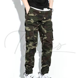 กางเกงคาร์โก้ลำลองทรงตรงเอวยางยืดผู้ชายแฟชั่นขายส่ง ทรงเข้ารูป น้ำหนักปานกลาง ทันสมัย - Product Image 5