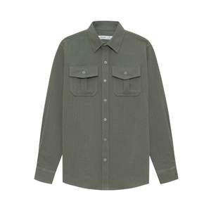 Camisa de Vestir de Manga Larga para Hombre, Estilo Clásico TST 8164, con Bolsillo de Solapa y Corte Regular - Product Image 1