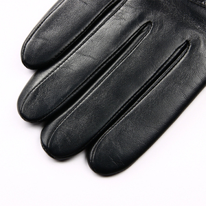 Winter Cold Weather Warm <b>Ladies</b> OEM High Quality Winter Fashion Wool lined Genuine Sheepskin Warm Winter Men <b>Leather</b> <b>Gloves</b> - Product Image 4