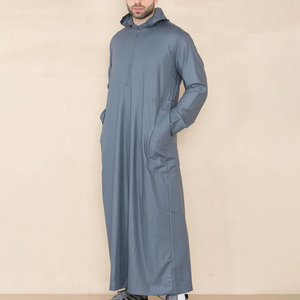 Hombres jubah Venta al por mayor marroquí jubbahThobe conjunto para hombres Ropa islámica para hombres Vestido árabe para hombres Ramadán - Product Image 5