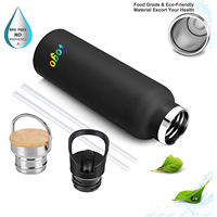 Gourde Isotherme Bouteille Isotherme 500ml Gourde INOX Bouche Gourde Sport Étanche Gourde Enfant sans BPA pour Sport Gym Voyage