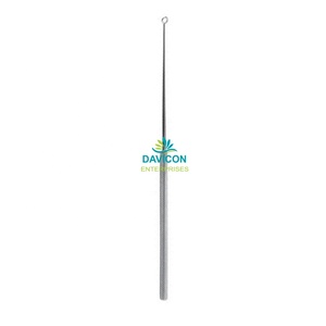Curette auriculaire manuelle DAVICON DE-021033 certifiée CE, instrument chirurgical en acier inoxydable de haute qualité, procédures de classe I - Product Image 4