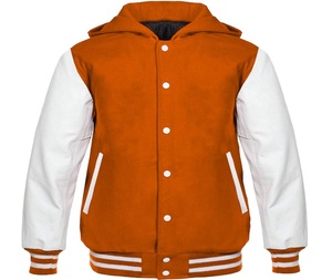 เสื้อแจ็คเก็ตเบสบอลแบบสปอร์ตผ้าแคนวาสแขนยาวสำหรับผู้ชาย พิมพ์ลายตามสั่ง ตกแต่งแบบ Letterman พร้อมกระดุมปิด สีเข้ม - Product Image 5