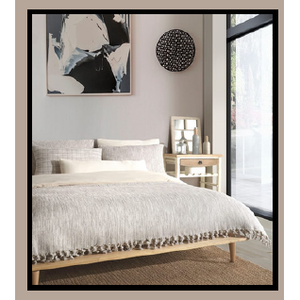 Cubrecama 100% Algodón Natural Ligero, Colcha Suave y Transpirable Color Crema Sólido, Lavable, Estilo Sencillo, Origen Turquía - Product Image 2