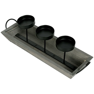 Bandeja de decoración de mesa, portavelas, decoración navideña para el hogar, decoración de boda, regalo para Festival familiar, votivo - Product Image 3