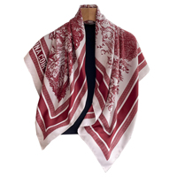 Look élégant Design chic foulard en soie porté comme enveloppement ou cravate foulard en soie couche essentielle toute l'année foulard en soie taux de gros OEM