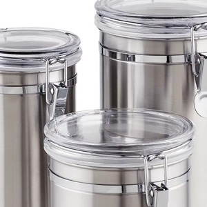 La construction de la boîte à épices en métal et en verre assure une durabilité longue durée même dans les environnements de cuisine très fréquentés et à haute température. - Product Image 5