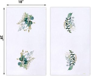 Torchons à vaisselle botaniques, torchons à vaisselle en tissu absorbant ultra doux pour cuisine, salle de bain, bar, hôtel OEM - Product Image 2