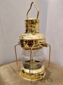 Dầu đèn LED Burton hải lý đèn lồng phòng ngủ hàng hải 14 "tàu Brass Art Deco hiện đại công nghiệp trang trí nội thất Quà Tặng bảng đèn - Product Image 4