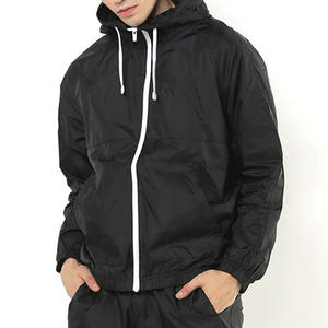 Factory Made Winter Hooded Casual <b>Wind</b> <b>Breaker</b> Tracksuits Set Custom Logo Water Resistant Jacket Pant Breathable Fabric Sports - Product Image 6