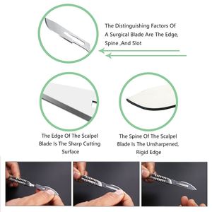 Vente en gros du meilleur manche de scalpel chirurgical en acier inoxydable OEM de haute qualité 12.5cm pour lames chirurgicales non actives de scalping BP - Product Image 5