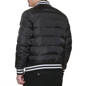 Bombardier Blouson d'hiver épais et chaud avec fermeture éclair vestes puffer vente en gros de logos personnalisés - Product Image 5