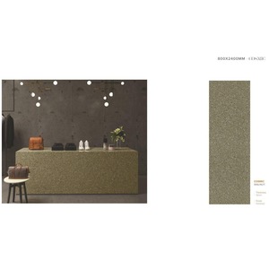 Carreau de porcelaine blanc scintillant 800x2400mm 15mm sol d'hôtel pierre frittée étincelle vitrifiée dalle de quartz décorative - Product Image 3