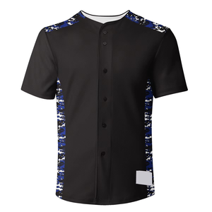 Camiseta de Béisbol Unisex Personalizada con Botones, Uniformes Profesionales de Equipo, Tallas Grandes, 100% Poliéster para Compradores al por Mayor - Product Image 1