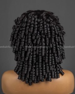 วิกผม HD LUXURY แบบ Pixie Curl ผมแท้เวียดนามจากผู้บริจาคหลายคน วิกผมแบบเย็บด้วยเครื่องจักร - Product Image 1