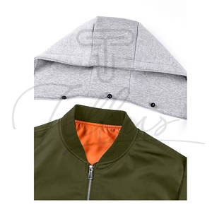 Chaqueta Bomber Impermeable y Cortavientos de Secado Rápido para Hombre, Talla Grande, con Logotipo Frontal, Ajuste Cómodo, 100% Poliéster, Hecho en Pakistán - Product Image 4