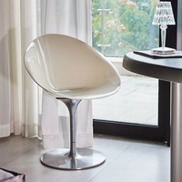 Chaise Eros en acrylique tendance INS, chaise de salon pivotante transparente créative, chaise ergonomique moderne, écologique, pour salle à manger, maison, salle de réunion