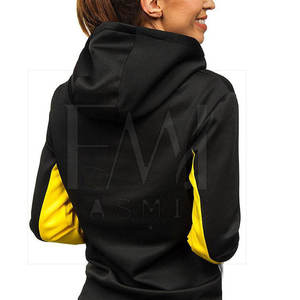 เสื้อฮู้ดแขนยาวสำหรับผู้หญิงเสื้อสวมหัวแบบลำลองเสื้อสวมหัวมีฮู้ดน้ำหนักเบาดีไซน์ล่าสุดสำหรับฤดูหนาวผ้าเจอร์ซี่ด้านหน้าโลโก้ - Product Image 3