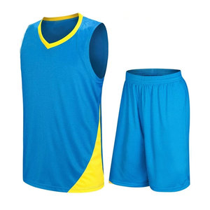 Uniformes de baloncesto antiarrugas hechos de poliéster de material duradero fabricados profesionalmente - Product Image 1