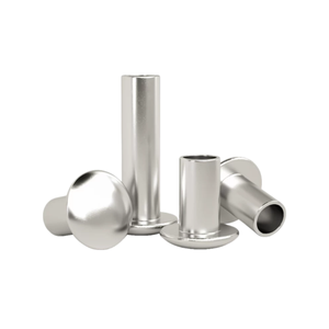 Rivet semi-tubulaire à tête ronde en acier inoxydable 304 personnalisé, vente en gros - Product Image 1