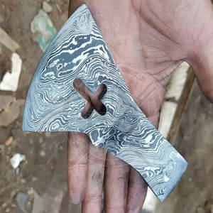 หัวขวานโทมาฮอว์กแบบบิดทำจากเหล็กกล้าคาร์บอนเกรดอุตสาหกรรมงานตามสั่งแบบบิดพร้อมด้ามไม้สำหรับผู้ผลิตขวาน - Product Image 3