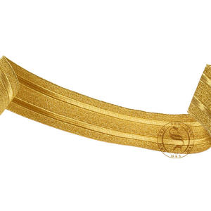 Gold <b>Pilot</b> Uniform Lace Braid for Uniforms | Ceremonial Gold Braid Lace Trim Ceremonial Uniform Bullion Wire Thread Fabric - Product Image 2