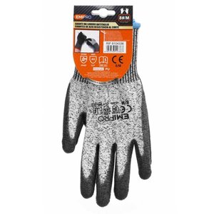 * Guanti da lavoro di livello 5, misura M/8, nero/grigio-casa e giardino/ - Product Image 2