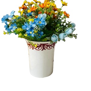 Macetas de Cerámica Hechas a Mano de Color Rojo y Blanco, Maceta de Cerámica para Regalo de Amigos - Product Image 6