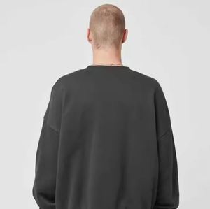 Suéter de invierno unisex de punto con cuello redondo de algodón orgánico 100% con logotipo personalizado, jersey de ajuste Regular respetuoso con el medio ambiente e impermeable - Product Image 4