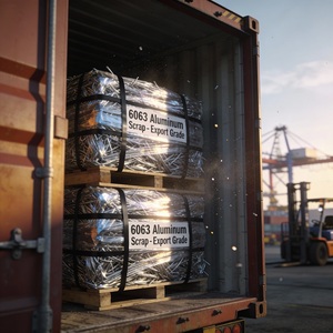 เศษลวดอะลูมิเนียม 6063 สีเงินสดใส ความหนาแน่นสูง บรรจุเป็นก้อน สำหรับโรงงานแปรรูปโลหะรีไซเคิล - Product Image 4