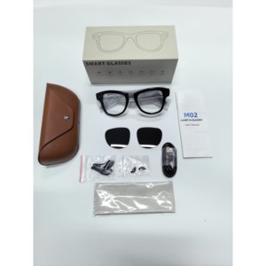 Lunettes intelligentes M02X Pro Max avec caméra 13MP, vidéo 4K, assistant vocal IA, charge magnétique et contrôle par application - Product Image 2