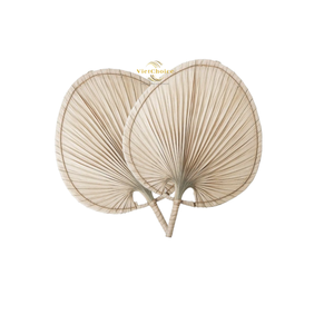 Handcrafted Palm Leaf Hand <b>Fan</b> Natural Texture Decorative <b>Cooling</b> <b>Fan</b> - Product Image 1