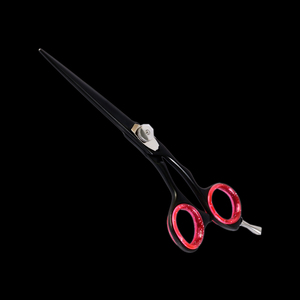 กรรไกรตัดผมสแตนเลสเคลือบสีดำสำหรับร้านเสริมสวย - Product Image 3