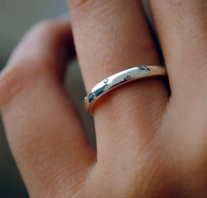 10K Gold Lab Grown Diamond Wedding Band Lab Diamond Jewelry Five Mans Diamond Band Compromiso Apilamiento Eternity Ring Band - Product Image 6