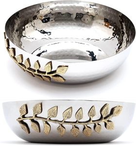 Bols en métal pour cuvettes à fruits décoratives acia Bol en marbre pour comptoirs et table d'organisation Pièce maîtresse de comptoir - Product Image 2