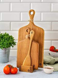 Planche à découper en bois massif EFS de qualité supérieure, épaisseur 1,5 cm, avec rainure, lavable au lave-vaisselle, taille personnalisée OEM - Product Image 6