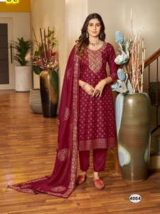 Nueva colección Readymade 3 piezas Kurti Pent Dupatta para bodas y fiestas de India Export - Product Image 5