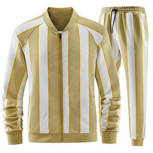 Conjuntos Deportivos Casuales para Hombre, Tallas Grandes, Color Sólido, Manga Larga, Cierre de Cremallera, 100% Algodón, Ropa Deportiva Ligera de Verano, Personalizable con Logotipo - Product Image 2