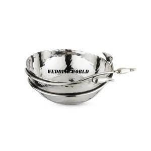 Bol à chocolat décoratif en métal bol à chocolat fait main nickelé bol à chocolat classique élégant nouveau bol à chocolat en métal - Product Image 2