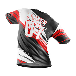 Maillots de football pour hommes personnalisés à prix avantageux, imprimés avec un slogan, manches courtes, 100% polyester, légers et extensibles - Product Image 5