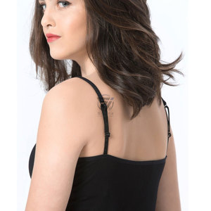 Camiseta sin mangas para mujer, transpirable, ecológica, 100% algodón, con sujetador incorporado, espalda cruzada acolchada, para yoga, informal, OEM - Product Image 3