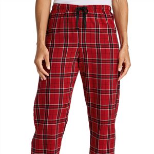 Pantalon de nuit en flanelle rouge à carreaux pour femme-Pantalon de pyjama confortable et léger, parfait pour la nuit, se prélasser, - Product Image 5