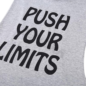 2024 gros nouveauté confortable coton Gym débardeur pour hommes sans manches avec capuche séchage rapide et respirant tricoté armure - Product Image 5