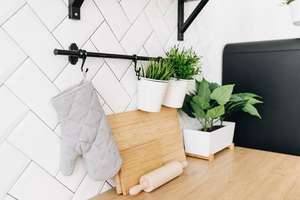 Nouvelle arrivée planche à découper en bois de noyer foncé multifonctionnelle réversible bloc à découper de stockage de haute qualité - Product Image 6