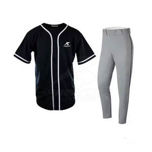 ชุดเบสบอลผ้าโพลีเอสเตอร์ 100% ระบายอากาศได้ดี ราคาสมเหตุสมผล สำหรับผู้ใหญ่ รุ่นใหม่ คุณภาพสูง ผลิตตามสั่ง - Product Image 1