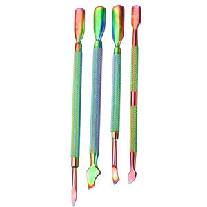 Removedor de Piel Muerta Antideslizante, Empujador de Cutículas de Doble Punta, Limpiador de Uñas, Herramienta Profesional para Manicura y Pedicura - Product Image 1