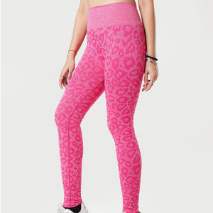 Leggings de sport pour femmes, taille haute, uni, effet push-up, tricotés, respirants, antibactériens, sans couture, leggings streetwear - Product Image 5